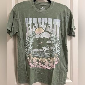Green Hollister Graphic Tee